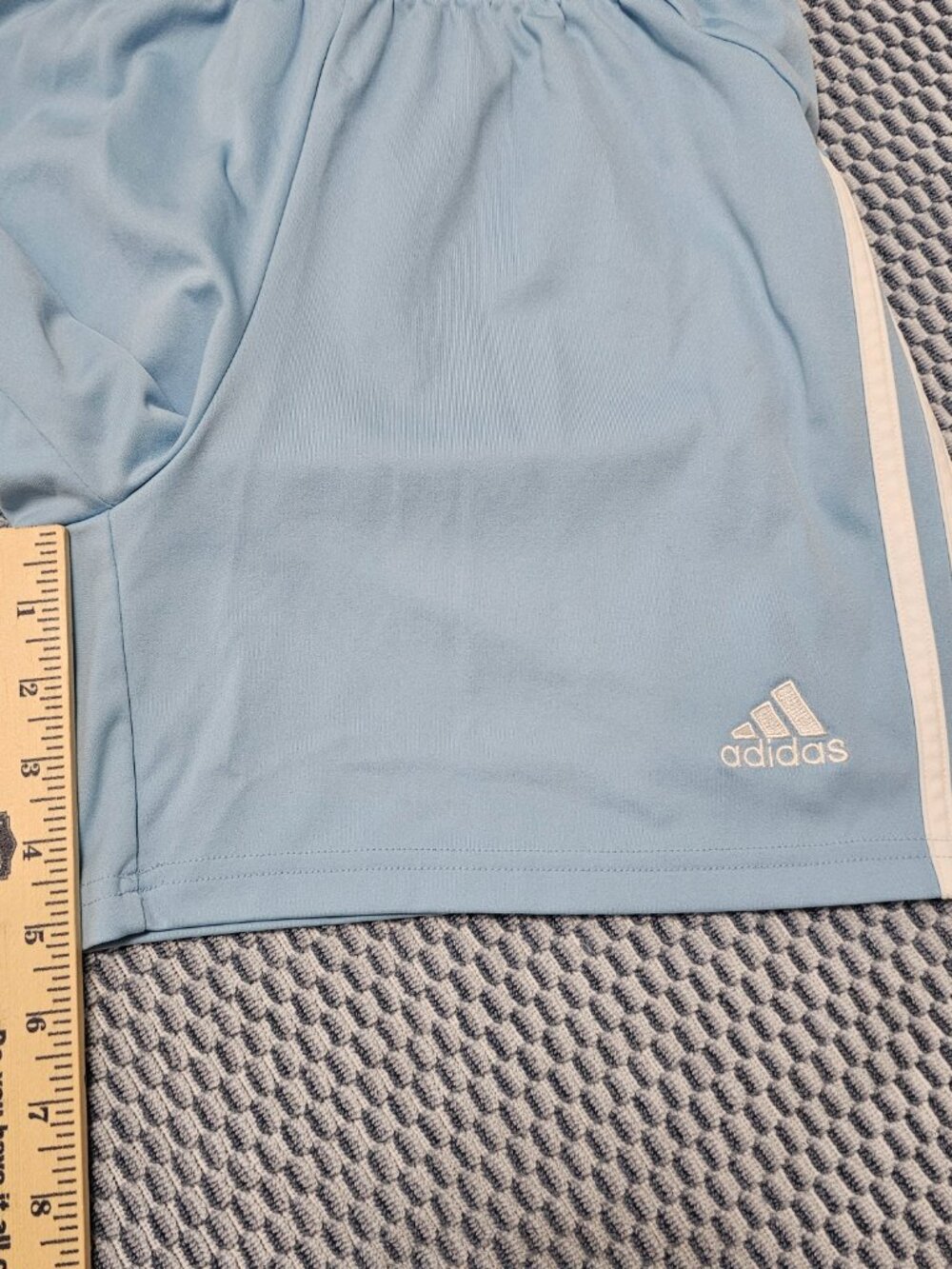 Adidas Climalite Athletic Training Shorts Light Blue Women's - Size Small - Picture 6 of 6